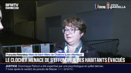 Loire-Atlantique: 54 personnes évacuées en raison d'un clocher qui menace de s'effondrer