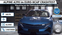 Crashtest 2025: Alpine A390 überzeugt bei Sicherheit und Technik