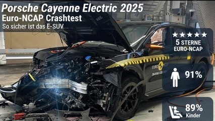 Euro-NCAP Test: Porsche Cayenne Electric überzeugt mit 5 Sternen