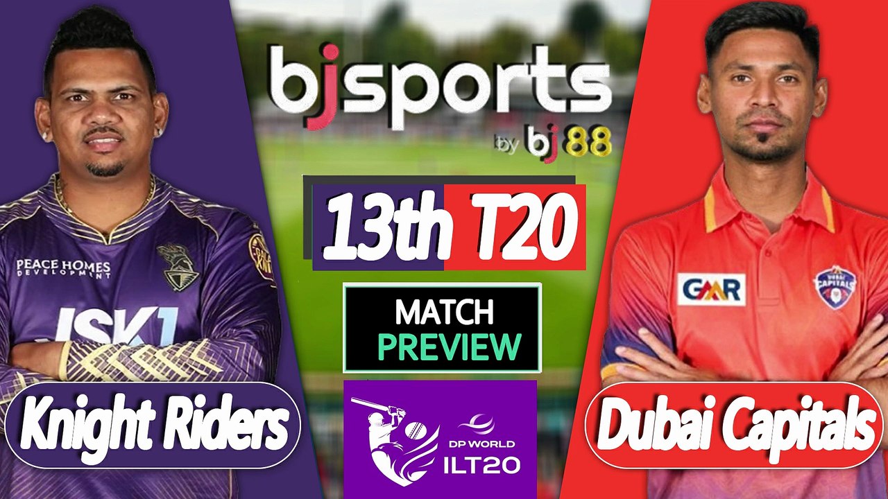 ILT20 2025-26 | Dubai Capitals vs Abu Dhabi Knight Riders 13th T20 Match Preview |