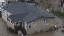 Drone captures massive flooding in Washington as atmospheric river slams region