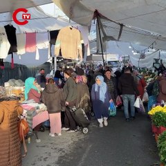 Sarıyer’de pazarda eşofman çalan çocuğu iple bağladı 'Geri getirince gönderdik'
