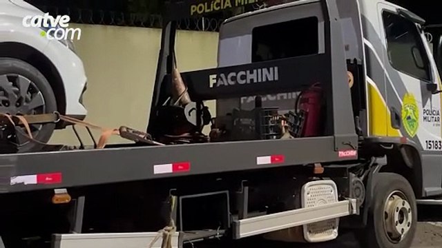 Carro levado em assalto em Cascavel é recuperado horas depois pela Polícia Militar