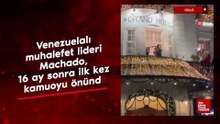 Venezuelalı muhalefet lideri Machado, 16 ay sonra ilk kez kamuoyu önünde
