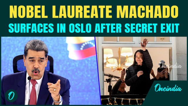 Nobel Laureate Machado EMERGES in Oslo in STUNNING Public Return | SLIPS PAST Maduro’s Crackdown
