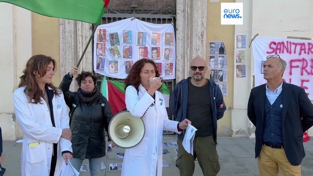 Manifestações em Itália para exigir libertação de profissionais de saúde palestinianos detidos em Israel