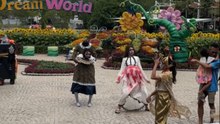 Dream World hosts Halloween event in Thailand with people wearing spooky outfits