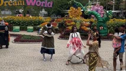 Dream World hosts Halloween event in Thailand with people wearing spooky outfits