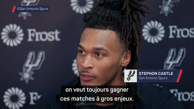 Spurs - Castle : "On veut toujours gagner ces matchs à gros enjeux"