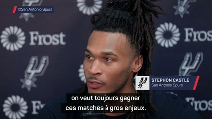 Spurs - Castle : "On veut toujours gagner ces matchs à gros enjeux"