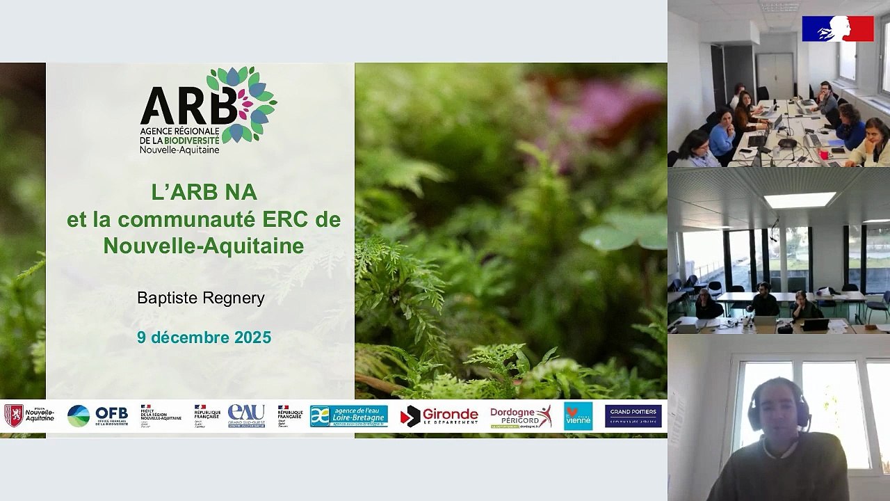 Webinaire DREAL espèces protégées 2025 – ARB et Communauté ERC et conclusion - DREAL Nouvelle-Aquitaine