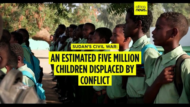 An estimated five million children displaced by Sudan's civil war