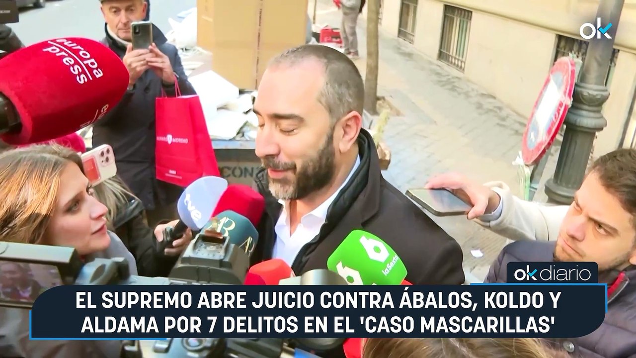 El Supremo abre juicio contra Ábalos, Koldo y Aldama por 7 delitos en el 'caso mascarillas'
