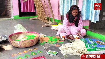पीपल के पत्ते से बिहार की महिलाएं कर रही 20 हजार तक कमाई, विदेश तक है डिमांड