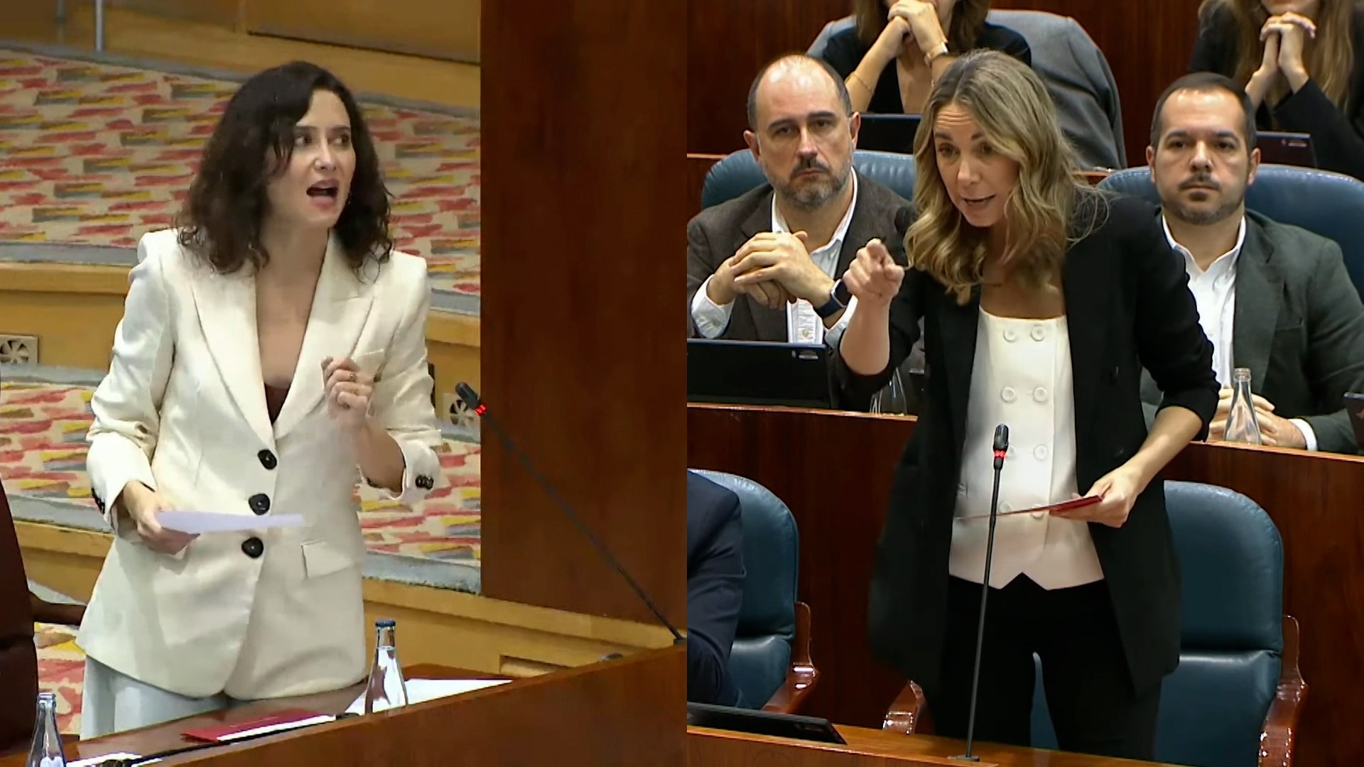 La presidenta de la Comunidad de Madrid, Isabel D�az Ayuso, protagoniz� este jueves una intensa sesi�n de control en la C�mara regional, arremetiendo duramente contra el PSOE en el contexto de supuestos casos de acoso sexual dentro del partido. La presidenta madrile�a elev� el tono del debate al interrogar directamente al grupo socialista sobre la posible futura direcci�n del partido.