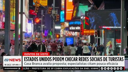 EUA podem exigir histórico de redes sociais de turistas