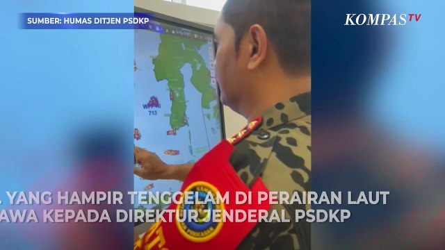 Detik-Detik KKP Selamatkan Kapal Nelayan Hampir Tenggelam di Laut Jawa