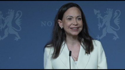 La Nobel per la Pace Machado: spero che il Venezuela torni libero