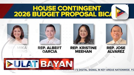 House Contingent para sa budget Bicam, pinangalanan na | ulat ni Mela Lesmoras
