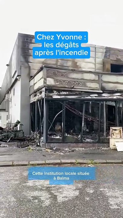 Les dégâts spectaculaires du restaurant Chez Yvonne, incendié près de Toulouse
