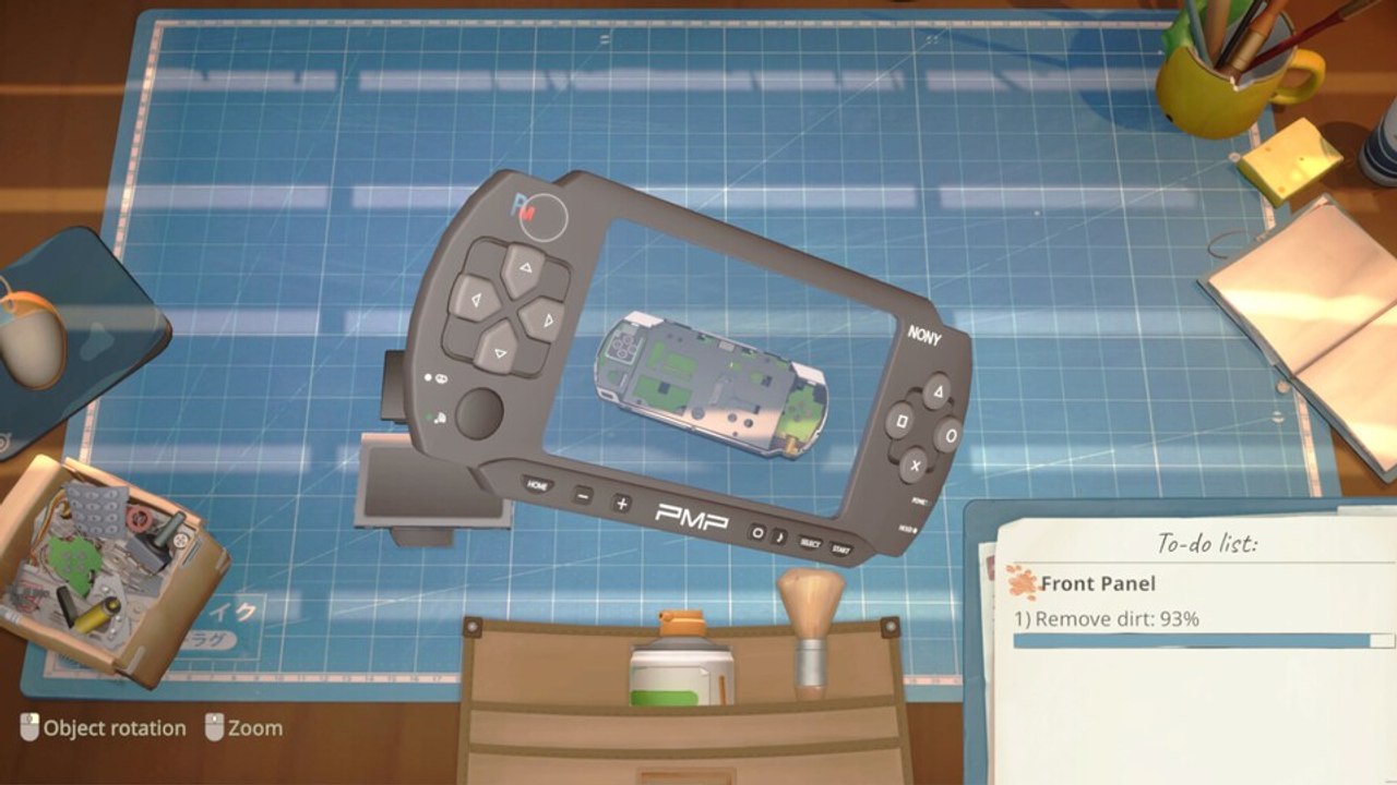 ReStory macht euch zum Chef einer kleinen Werkstatt, in der ihr Retro-Konsolen und andere Geräte aus den 2000ern repariert