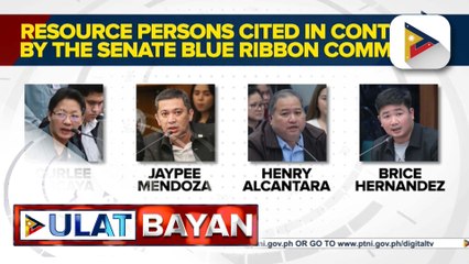 Mga resource person na nacite-in-contempt ng Senate Blue Ribbon Committee, magpapasko sa kulungan | ulat ni Louisa Erispe