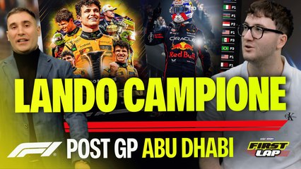 NORRIS CAMPIONE DEL MONDO! Sconfitto Verstappen per 2 Punti | Post GP F1 Abu Dhabi