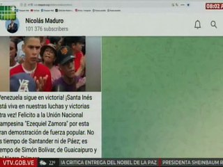 Jefe de Estado: ¡Venezuela sigue en victoria! ¡Santa Inés está viva en nuestras luchas otra vez!