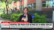 Hospital São Paulo está mais de 24 horas sem energia