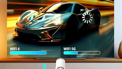 VistaCast Mini 210° Smart Projector with Extra Large-Screen Display