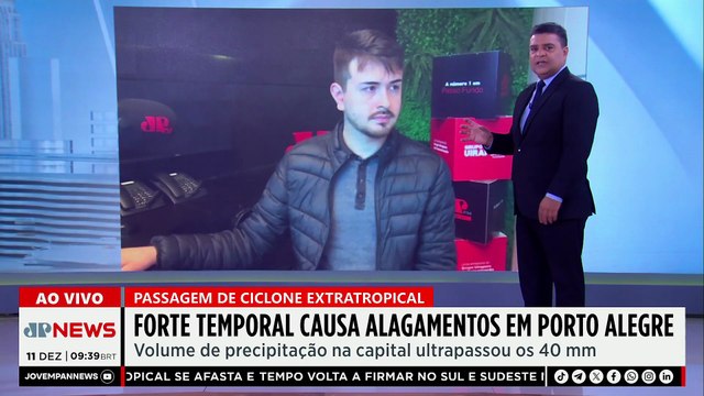 Caos no RS: Ruas alagadas e voos suspensos após ciclone