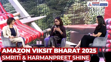 Smriti Mandhana & Harmanpreet Kaur Shine at Amazon Viksit Bharat 2025 in Delhi