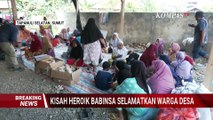 Aksi Berani Babinsa Selamatkan Warga saat Banjir di Tapanuli Selatan