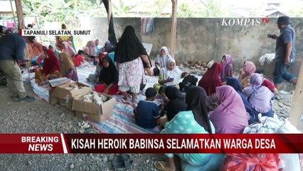 Aksi Berani Babinsa Selamatkan Warga saat Banjir di Tapanuli Selatan