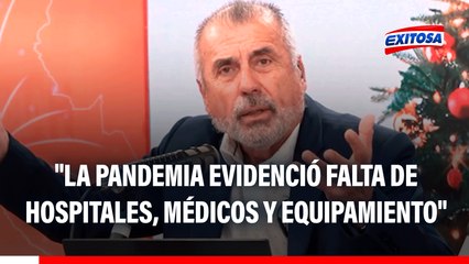 Nicolás Lúcar: "La pandemia nos reventó en la cara y evidenció la falta de hospitales, médicos y equipamiento"