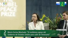 María Corina Machado: “Sí recibimos apoyo del Gobierno de Estados Unidos para salir de Venezuela”