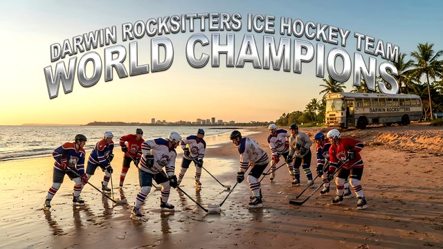 Darwin Rocksitters Ice Hockey Team World Champions Northern Territory Australia