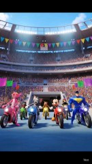 bike race pink panther Vs Tom and jerry Micky mouse