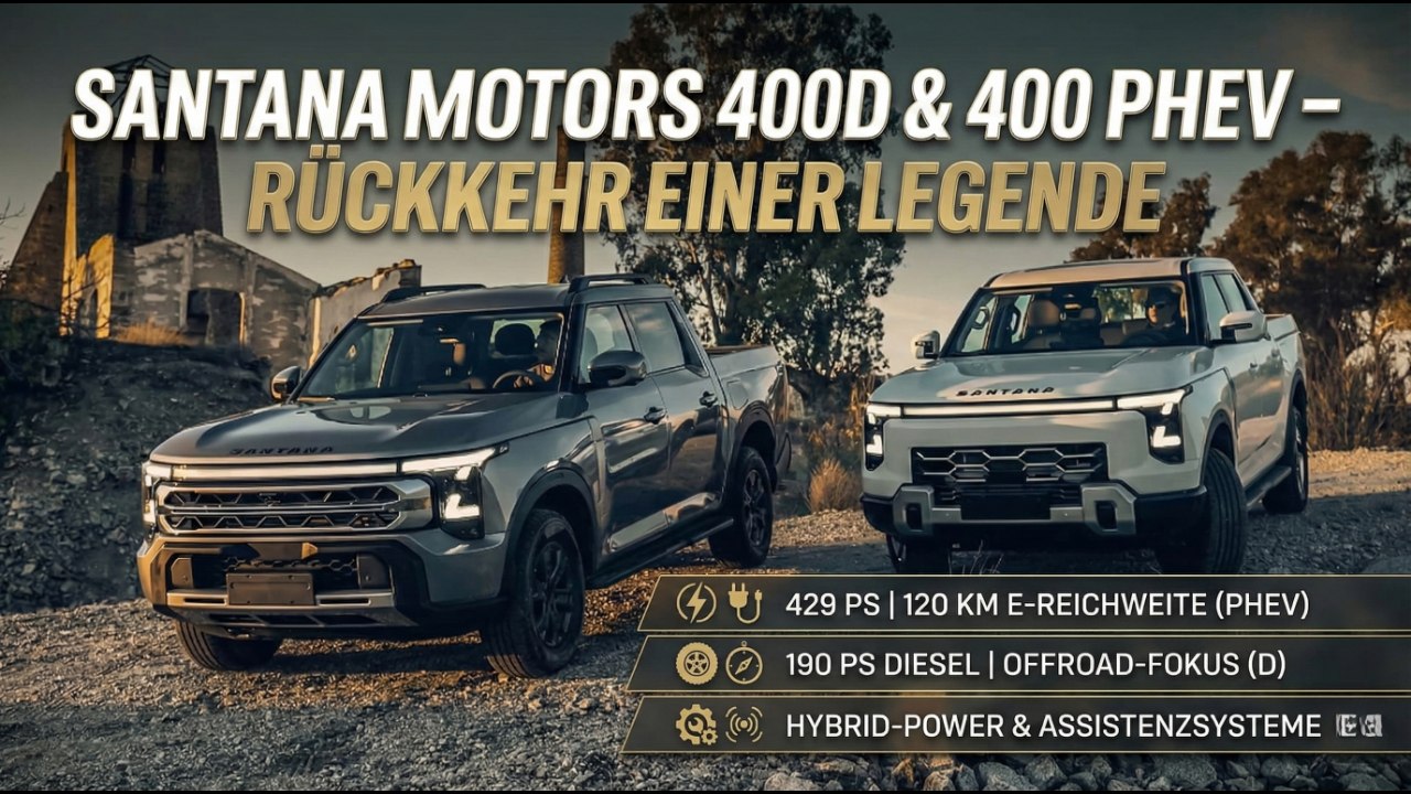 Santana Motors ist zurück: 400D & 400 PHEV starten durch