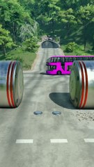 Realistic BeamNG Drive car crash physics. Watch in