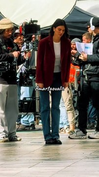 The beautiful Kendall Jenner in Paris for shooting with L'Oréal