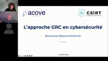[WEBINAIRE] CSIRT-BFC / ACOVE : Piloter votre cyber-résilience par l’approche GRC