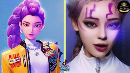 Guess The KPOP Demon Hunters Real-Life TikTok Version🎶🔥Guess Demon Hunters Characters & Songs By Voice