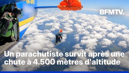 Australie: un parachutiste survit après s'être retrouvé accroché à l'aile de son avion