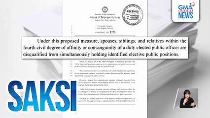 Panukalang limitahan ang pagtakbo ng magkakamag-anak hanggang 4th degree sa isang eleksyon, inihain nina House Speaker Dy III at Cong. Marcos | Saksi
