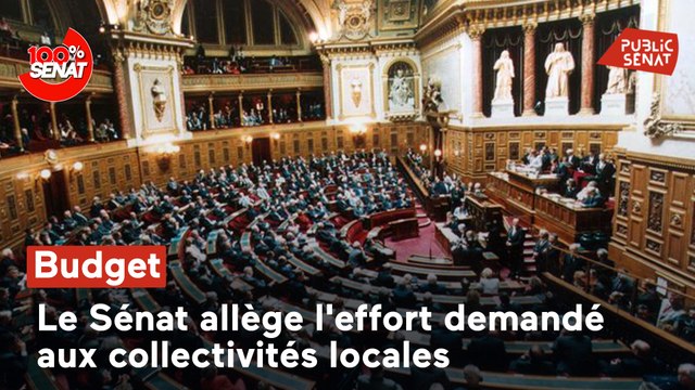 100% Sénat - Budget : le Sénat allège l'effort demandé aux collectivités territoriales