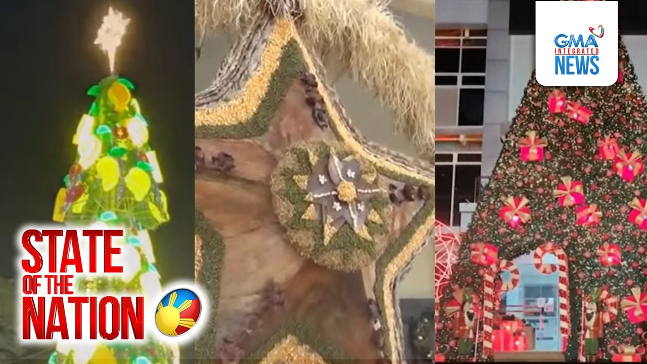 Sweet mango ng Guimaras, bida sa kanilang giant christmas tree display | SONA