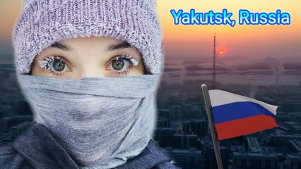 ‎Visited the COLDEST Place in the World -64°C YAKUTSK, RUSSIA #russia #yakutsk #travel #explore ‎eng