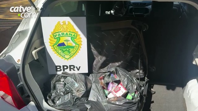 Cigarros eletrônicos e essências contrabandeados são apreendidos na PR-317