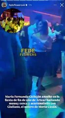 María Fernanda Callejón se mostró muy sexy y muy cerca de un compañero en plena fiesta y estallaron los rumores. Enterate. 